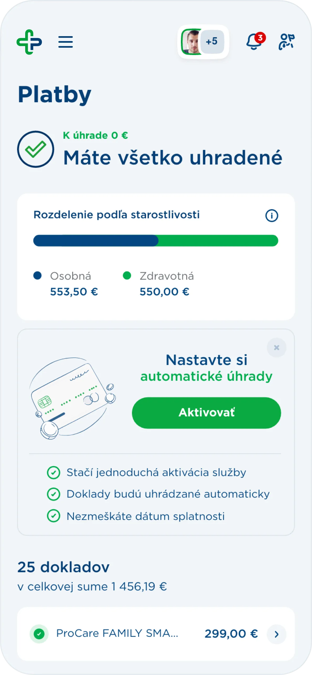 Prehľad platieb Prehľad platieb